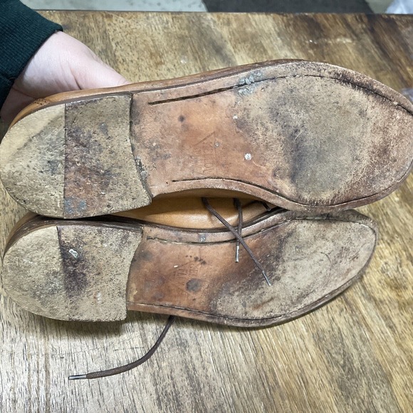 Bruno Magli Men’s Brown Leather Camel Cognac Shoes 8.5 — READ LISTING - Picture 5 of 8